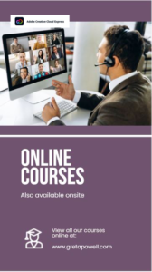 Adobe CC Express Training - Quickstart both online and onsite