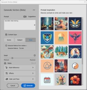 Generate Vector in Adobe Illustrator