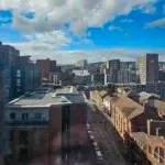 View of The Grapes on Trippet Lane from the 6th floor of Steel City House